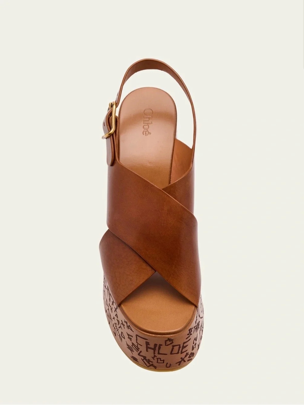 ✨ CHLOE Maxime Leather Crisscross Platform Sandals $1,250